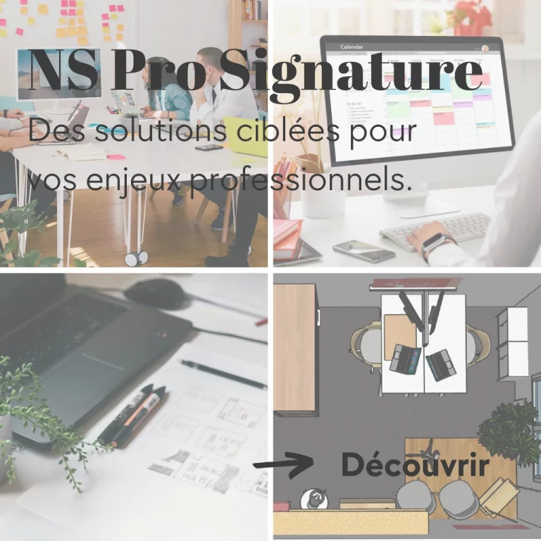 "NS Pro Signature par Nuances Singulières - Solutions ciblées et premium pour vos enjeux professionnels"